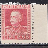 Effige di Vittorio Emanuele III lire 2.55