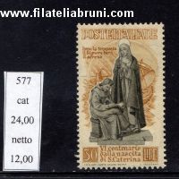 Santa Caterina St Catherine of Siena patroness of Italy lire 30