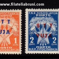 Segnatasse di Jugoslavia soprastampati 