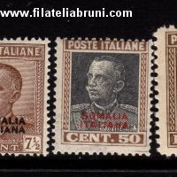 Effige Vittorio Emanuele III 3 valori