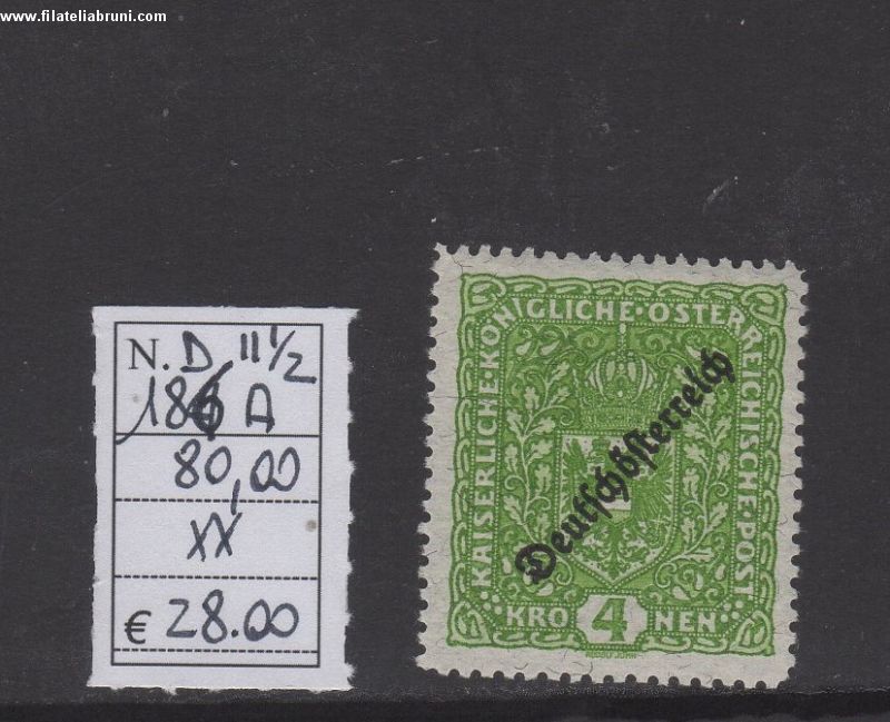 francobolli del 1916 1918 soprastampati 4 kr 