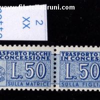 trasporto pacchi in concessione lire 50 