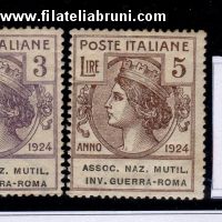 Associazione nazionale mutilati invalidi di guerra Roma lire 3 lire 5